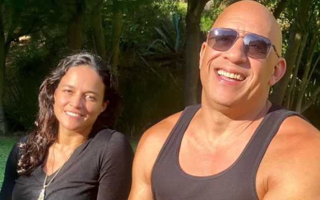 Van Diesel mengunggah foto bersama Michelle Rodriguez. [Instagram]